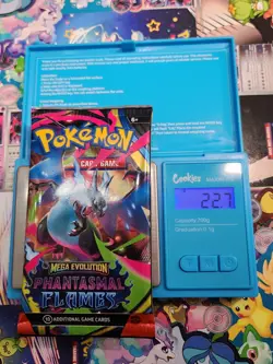 EXTREMELY HEAVY Pokemon Phantasmal Flames - Factory Sealed Booster Pack (22.7g) - Image 1