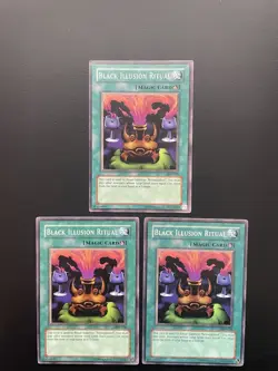Yugioh Black Illusion Ritual SDP-038 Common Unlimited Edition MP/HP X3 - Image 1