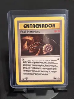 Vintage Pokemon Card Mysterious Fossil Spanish 1st Edition#62 1999 NM - Image 1