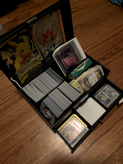 Pokemon Leather Box Bulk, Shiny, And Rare Cards With Mini Binders And Sleeves 820650807312 - Image 1