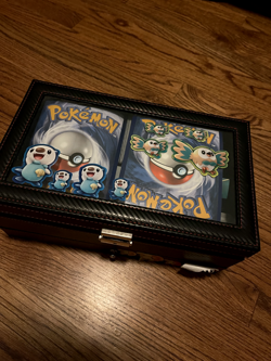 Pokemon Leather Box Bulk, Shiny, And Rare Cards With Mini Binders And Sleeves 820650807312 - Image 3