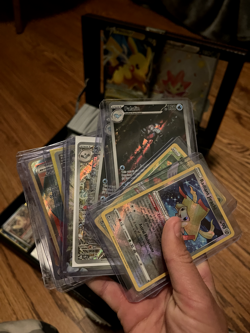 Pokemon Leather Box Bulk, Shiny, And Rare Cards With Mini Binders And Sleeves 820650807312 - Image 4