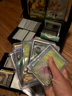 Pokemon Leather Box Bulk, Shiny, And Rare Cards With Mini Binders And Sleeves 820650807312 - Image 5