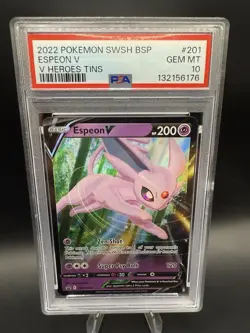 Espeon V SWSH201 SWSH: Sword & Shield Promo Cards Holo PSA 10 Gem Mint - Image 1