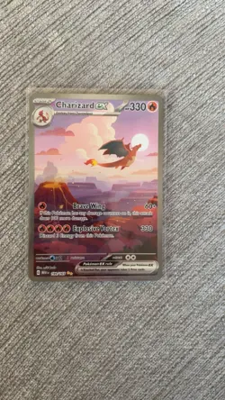 Pokemon TCG Charizard EX 199/165 Scarlet & Violet 151 Card Ungraded Near Mint - Image 1