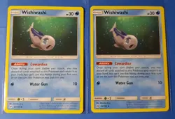 4x Wishiwashi 44/149 Pokemon TCG card Sun & Moon uncommon NM - Image 1