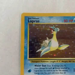 Lapras 10/62 Holo Rare Fossil Pokemon Card NM - Image 3