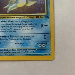 Lapras 10/62 Holo Rare Fossil Pokemon Card NM - Image 5