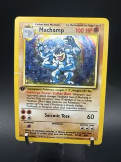 Pokemon Card - Machamp Base Set 1st Edition 8/102 Holo Rare - Image 2