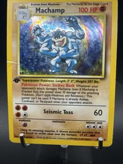 Pokemon Card - Machamp Base Set 1st Edition 8/102 Holo Rare - Image 4