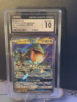 CGC Gem Mint 10 Rayquaza GX 098/150 RR GX Ultra Shiny sm8b Pokemon Card JPN - Image 5