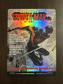 Miles Morales (0234) (Borderless) Marvel's Spider-Man Foil MTG Card Magic - Image 1