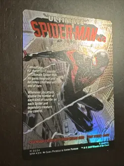 Miles Morales (0234) (Borderless) Marvel's Spider-Man Foil MTG Card Magic - Image 2