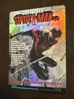 Miles Morales (0234) (Borderless) Marvel's Spider-Man Foil MTG Card Magic - Image 3