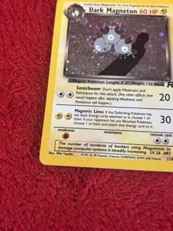 Dark Magneton 11/82 Team Rocket Holo Wotc Pokemon Card Played - Image 4