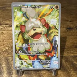 Pokemon TCG Hisuian Growlithe Twilight Masquerade Card 181/167 NM Condition - Image 1