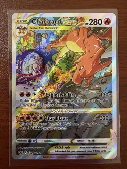 Charizard VSTAR - SWSH262 - Pokemon Sword & Shield Promo Ultra Rare Holo Card NM - Image 2
