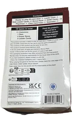 One Piece The Three Brothers ST-13 Ultra Deck Box Card Game Brand New Sealed - Image 2