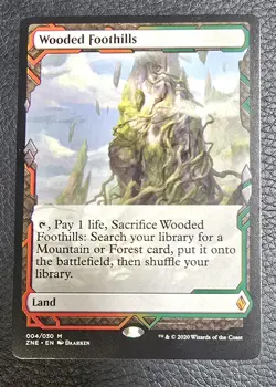 Wooded Foothills Zendikar Rising Expeditions Regular MTG NM Magic Card - Image 1