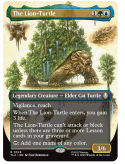 The Lion-Turtle - Borderless Avatar MTG - Image 1