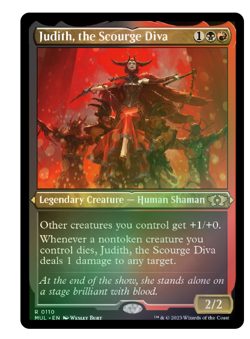 Judith, the Scourge Diva (Foil Etched) March of the Machine MTG - Image 1