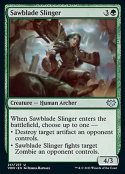 SAWBLADE SLINGER x4 ~mtg NM-M Innistrad: Crimson Vow 4 Unc - Image 1