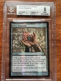 MTG FTV From the Vault Relics BGS GRADED 8++ FOIL Mox Diamond -RESERVE LIST- - Image 2
