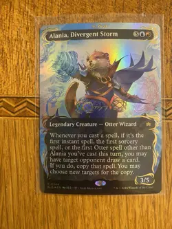 Alania, Divergent Storm (Borderless) (Raised Foil) Bloomburrow Foil - Image 1