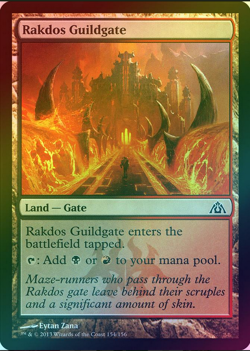 Rakdos Guildgate FOIL Dragon's Maze MTG Common - Image 1