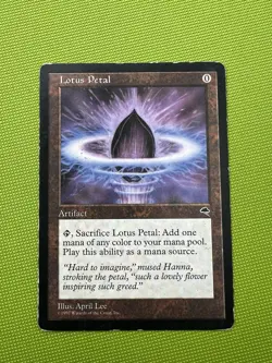 Lotus Pedal Tempest Magic The Gathering Played - Image 1