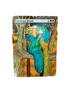 *HAND PAINTED* Yavimaya Dryad Time Spiral Alter - Image 1