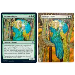 *HAND PAINTED* Yavimaya Dryad Time Spiral Alter - Image 2