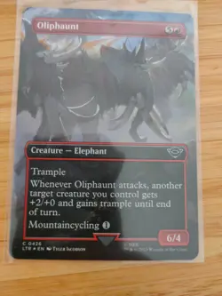 MTG Oliphaunt (FOIL Borderless) 0426 Lord of the Rings M/NM Free UK P&P - Image 1