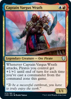 Captain Vargus Wrath - Foil - Commander Legends #273/361 MTG Magic The Gathering - Image 1