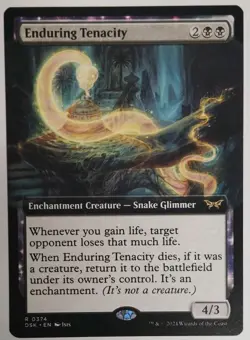 Mtg Enduring Tenacity (Extended Art) Duskmourn: House of Horror Regular - Image 1