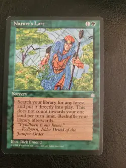 Nature's Lore Ice Age #143 Magic the Gathering Uncommon MTG English Green LP - Image 1