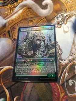Migratory Greathorn Showcase Foil MTG Ikoria - Pack Fresh - - Image 1