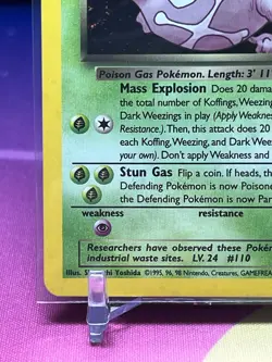 Pokemon - Dark Weezing 14/82 - Team Rocket - Holo LP - Image 5