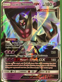 1x Dawn Wings Necrozma GX - 63/156 - Ultra Rare Heavily Played Pokemon SM05 - Ul - Image 1