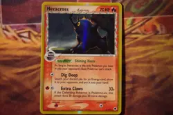 Pokemon TCG Heracross Delta Species 3/101 - EX Dragon Frontiers - Unli Holo Rare - Image 1