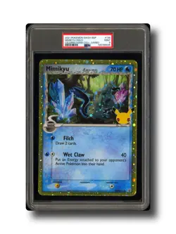 2021 POKEMON SWSH136 BLACK STAR PROMO CELEBRATIONS COLLECTION MIMIKYU HOLO PSA 9 - Image 1