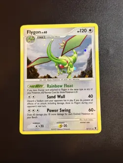 Pokemon Flygon 5/111 Rising Rivals Holo Rare NM/LP Swirl HOLO BLEED ERROR - Image 3