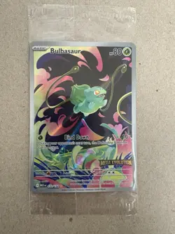 Pokemon - Bulbasaur 133/132 - (Mega Evolution Stamped) SEALED Holo - Image 1