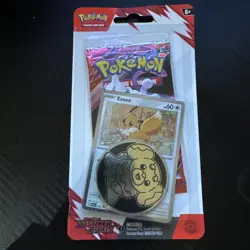 Pokemon TCG Destined Rivals Single Blister Pack Eevee promo - Image 1