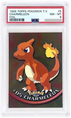 1999 POKEMON TOPPS TV HOLO CHARMELEON FOIL - PSA 8 NM-MINT - Image 1