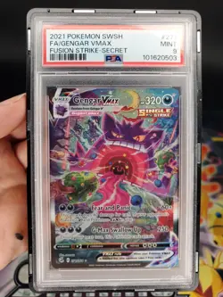 Pokemon Gengar VMAX Fusion Strike Secret Rare Full Alt Art 271 PSA 9 Mint + Case - Image 2