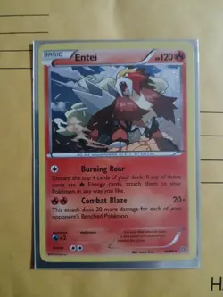 Pokemon TCG Entei Ancient Origins 14/98 Cosmos Holo Rare - Image 1