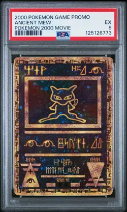 2000 Pokemon Game Movie Ancient Mew Pokemon 2000 Movie PSA 5 Holo - Image 1