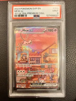 2023 Pokemon Svp En-Sv Black Star Promo #053 Mew Ex 151 Ultra-Premium Coll PSA 9 - Image 1