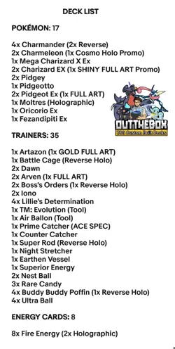 Tera Charizard Ex & Mega Charizard X Ex- Pokemon TCG - OutTheBoxTCG Meta Decks - Image 2